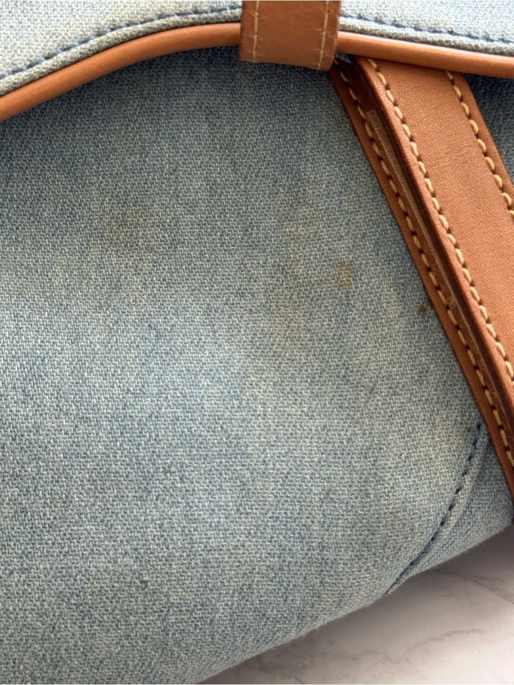Vintage Christian Dior john galliano denim saddle bag - Picture 13 of 13